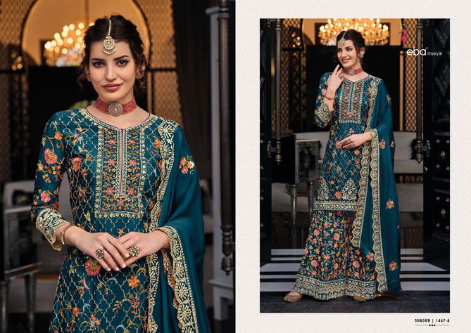 Eba Shagun Color Edition 6 Sharara Wedding Salwar Suits Catalog
